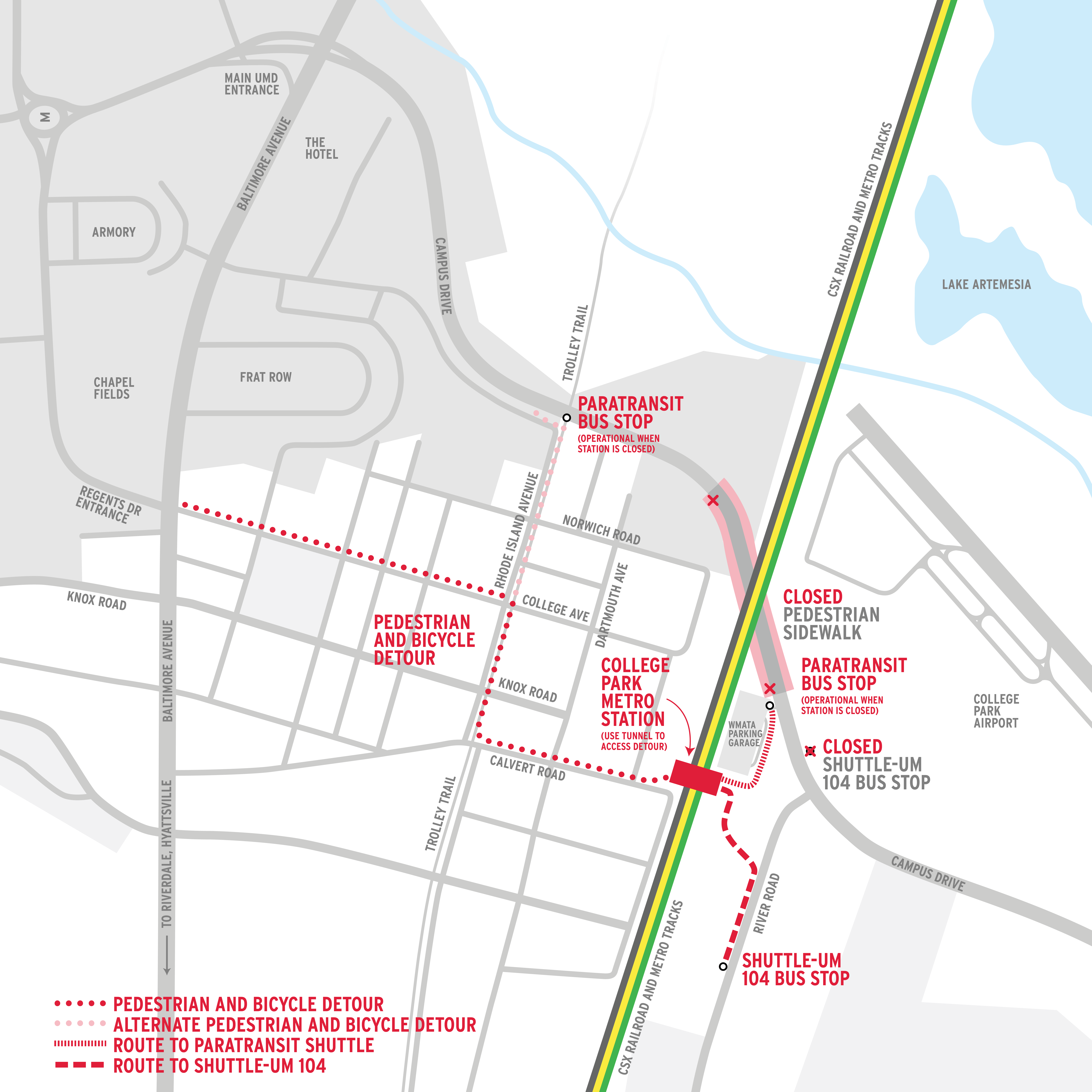 This will be an active construction zone. Pedestrians, cyclists